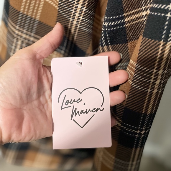 LOVE MAVEN WOMEN'S MEMORIES JACKET BROWN LIGHT FABRIC SIZE L - Picture 10 of 16